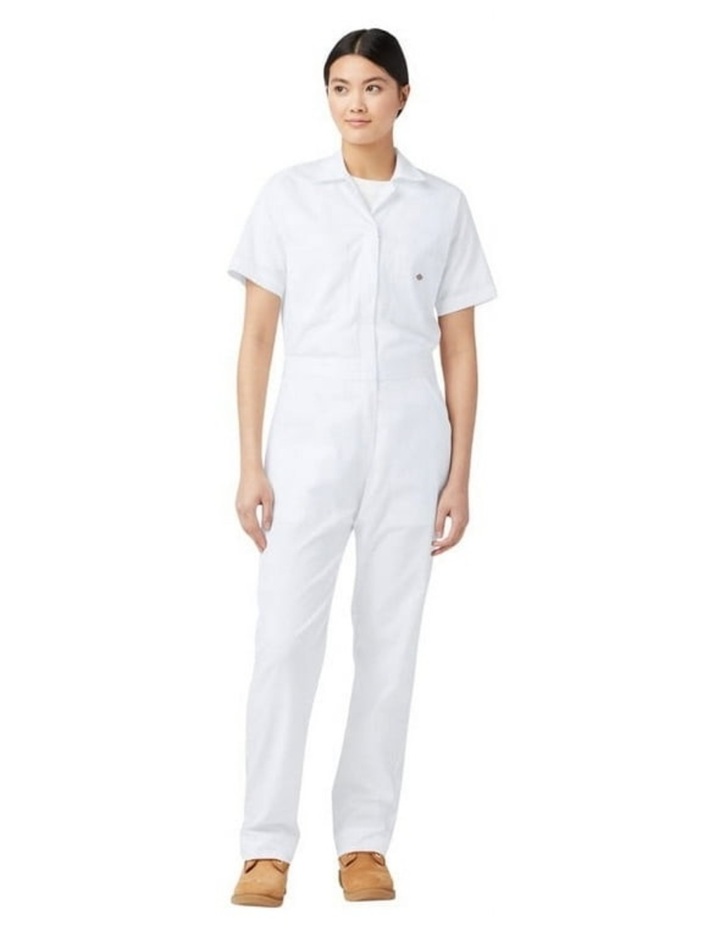 Dickies • White Short Sleeve Coveralls • L